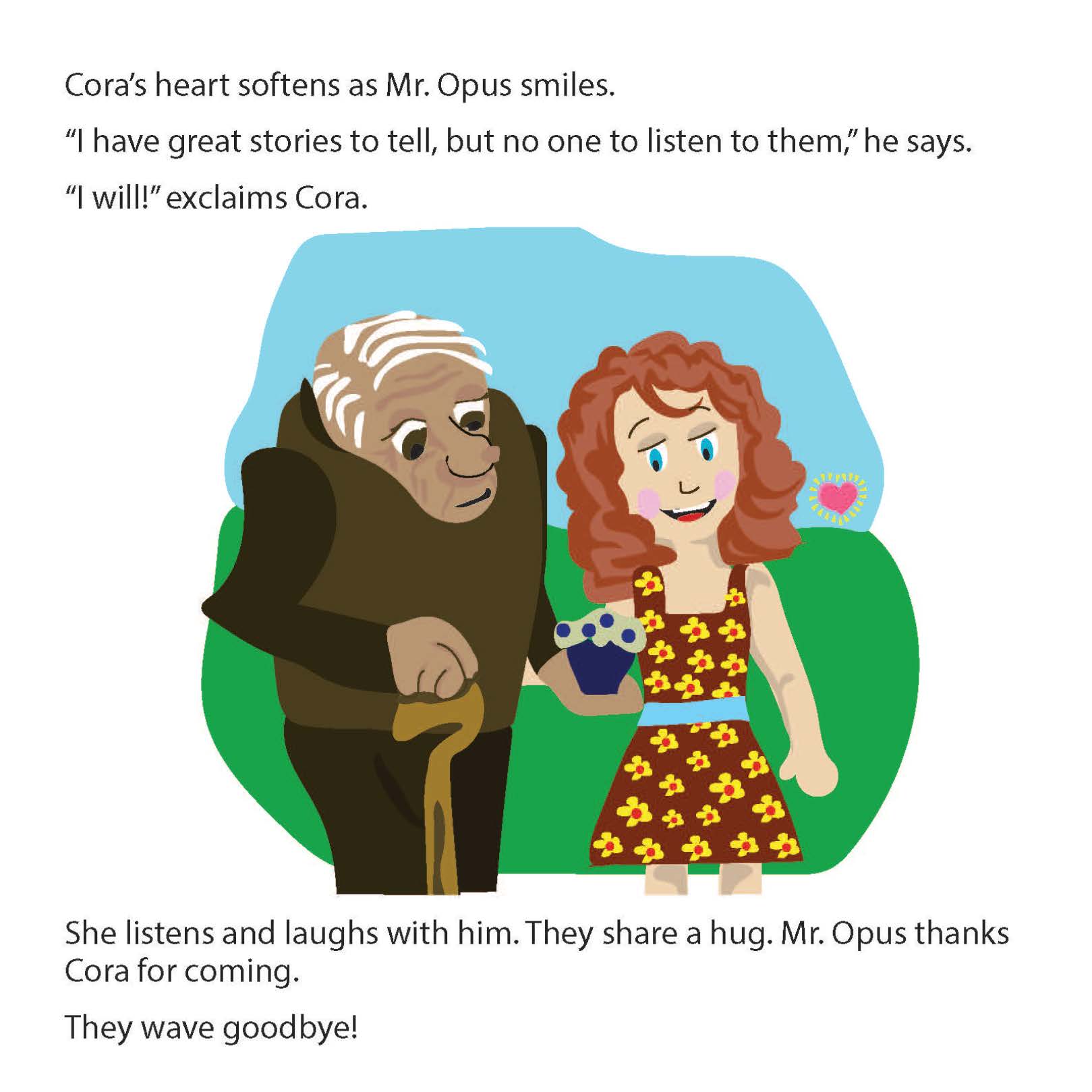 Cora Courage - finished illustrated spread, page 11